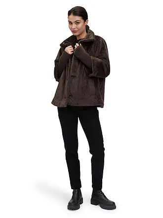BETTY BARCLAY | Jacke in Felloptik | braun